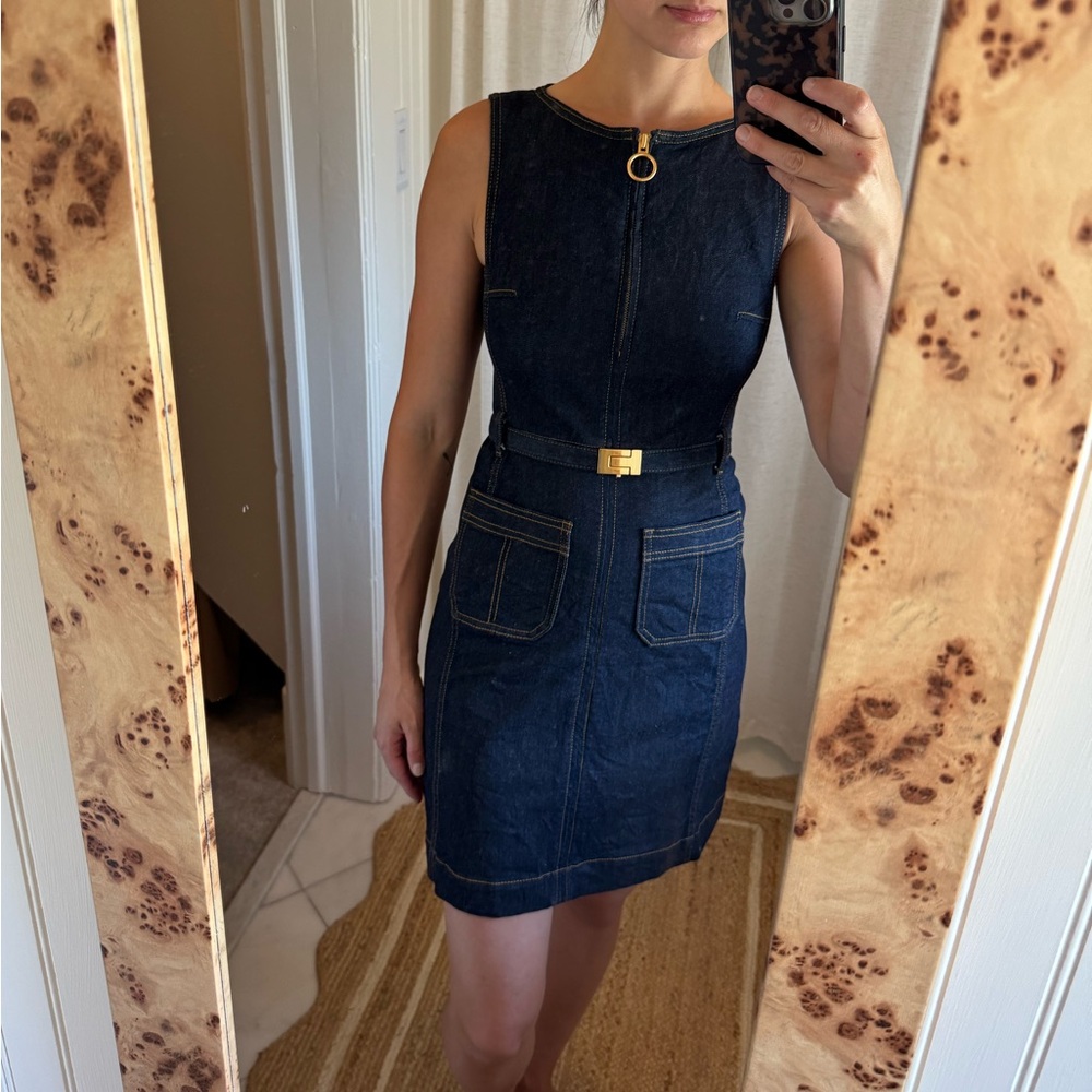 Tory Burch Dark Blue Denim Dress